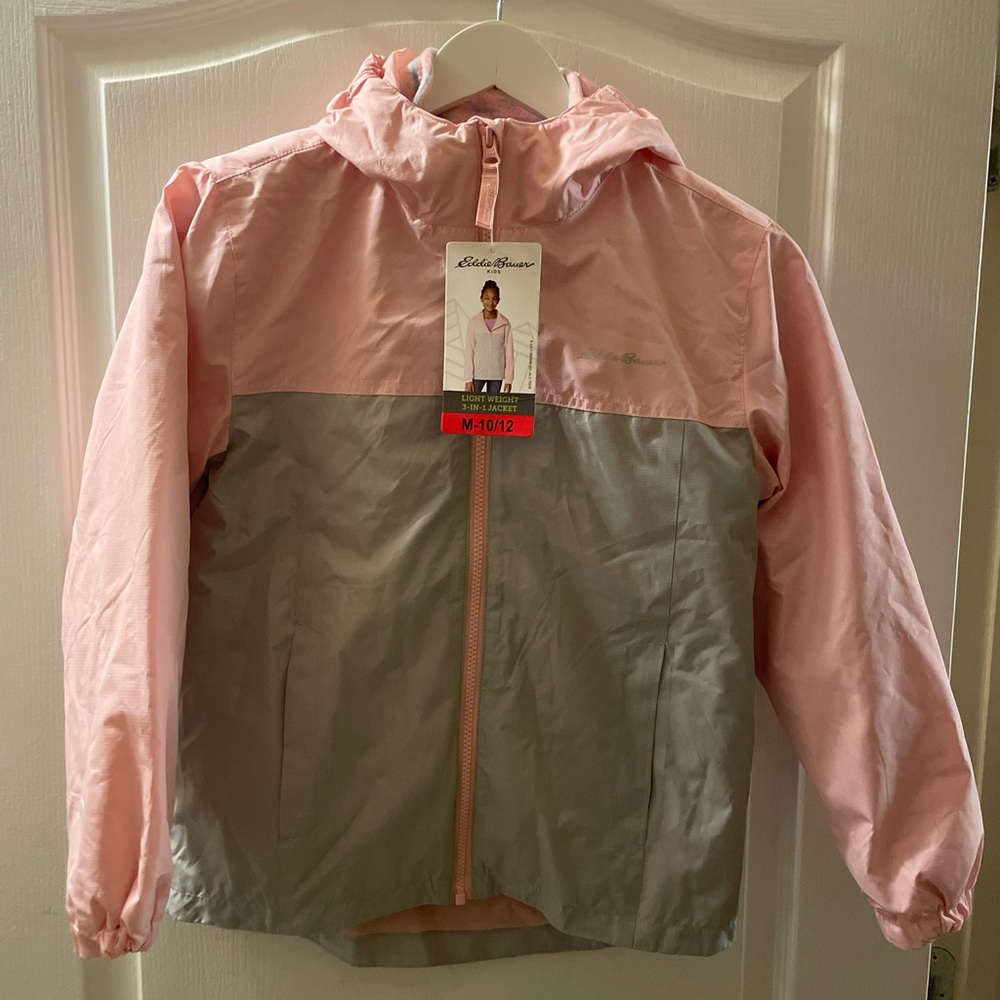 Eddie Bauer Kids Raincoat windbreaker girls Medium #145